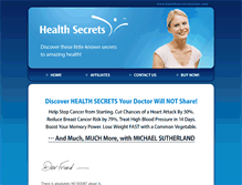 Tablet Screenshot of healthsecretsolution.com